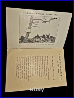 ULTRA RARE 1918 White Eagle THE DOG SUPPER Cowboy Indian Poems Pamphlet 1st Ed