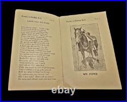 ULTRA RARE 1918 White Eagle THE DOG SUPPER Cowboy Indian Poems Pamphlet 1st Ed