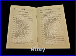 ULTRA RARE 1918 White Eagle THE DOG SUPPER Cowboy Indian Poems Pamphlet 1st Ed