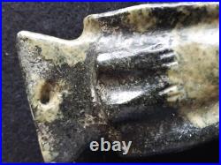 Unique Native American Birdstone, Rare Style Carved Birdstone, Atl-012508704