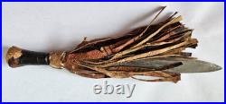 Unique Rare Antique Native American Knife Dagger Fringe