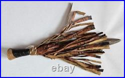 Unique Rare Antique Native American Knife Dagger Fringe