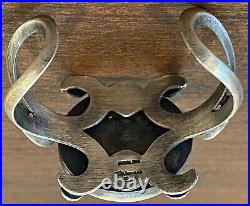 VINTAGE Chimney Butte Sterling Silver Multi Stone Cuff 925 Signed RARE