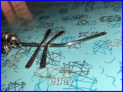 VINTAGE! Navajo Bench Beads, Sterling, Rare Signed Dragonfly Pendant -Awesome