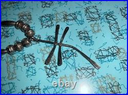 VINTAGE! Navajo Bench Beads, Sterling, Rare Signed Dragonfly Pendant -Awesome