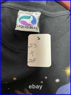 VINTAGE RARE 1998 LIQUID BLUE NATIVE AMERICAN T SHIRT SZ L, Single Stitch