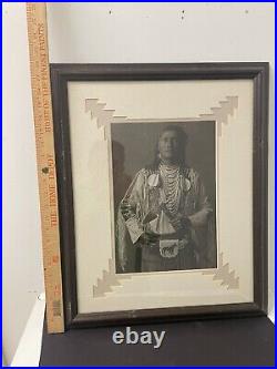 VINTAGE VERY RARE EDWARD CUSTIS Native American Indian Navaho Sepia PHOTOGRAPH