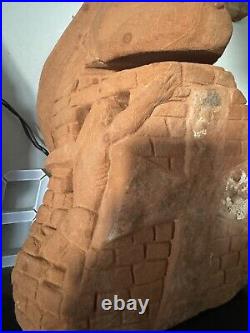 VTG Rare Native American Real Arizona Red Rock Sculpture