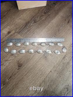 Very Old And Very Rare Hard To Find 925 sterling silver belt/necklace Tested