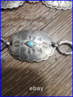 Very Old And Very Rare Hard To Find 925 sterling silver belt/necklace Tested