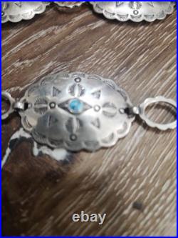 Very Old And Very Rare Hard To Find 925 sterling silver belt/necklace Tested