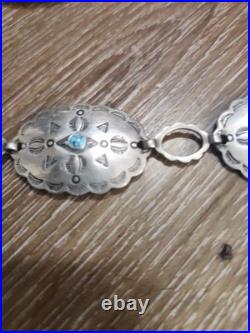 Very Old And Very Rare Hard To Find 925 sterling silver belt/necklace Tested