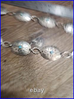 Very Old And Very Rare Hard To Find 925 sterling silver belt/necklace Tested