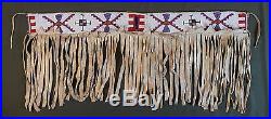 Very Rare 1890's Native American Plains Crow Cheyenne Arapaho Beaded Dance Skirt