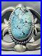 Very-Rare-Domed-Bisbee-Turquoise-Vintage-Navajo-Sterling-Silver-Bracelet-01-vp