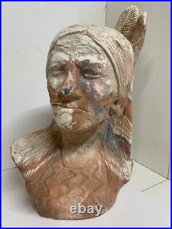 Very Rare Native American Indian busts stone QTY 2