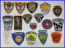 Very Rare Native American Vintage Patches Lot Tribal Police/Fire Department