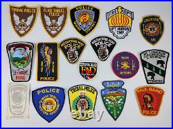 Very Rare Native American Vintage Patches Lot Tribal Police/Fire Department