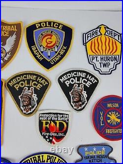Very Rare Native American Vintage Patches Lot Tribal Police/Fire Department
