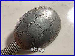 Very Rare Set Of (5) Native American Indian Turtle Spoons Must See No Reserve