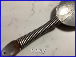 Very Rare Set Of (5) Native American Indian Turtle Spoons Must See No Reserve