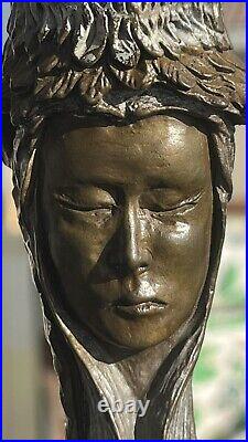 Very Rare Thomas B Maracle Native American Signed Numbered Bronze Totem 5/1000