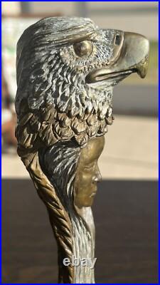 Very Rare Thomas B Maracle Native American Signed Numbered Bronze Totem 5/1000