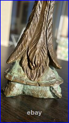 Very Rare Thomas B Maracle Native American Signed Numbered Bronze Totem 5/1000