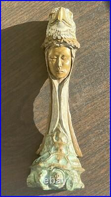 Very Rare Thomas B Maracle Native American Signed Numbered Bronze Totem 5/1000