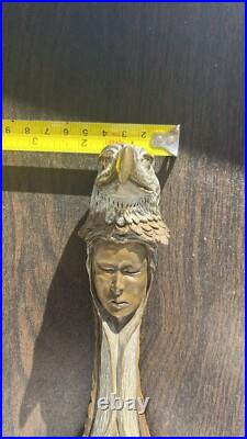 Very Rare Thomas B Maracle Native American Signed Numbered Bronze Totem 5/1000