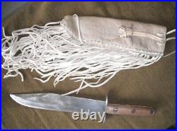 Very Rare Vintage Native American WW2 Theater Custom Made Knife & Sheath