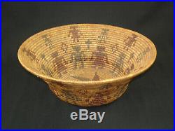 Very Rare and Fine Tubatulabal Pictorial Basket, Native American Indian, c. 1900