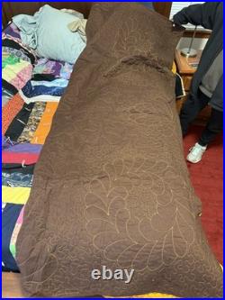 Very rare Native American Star Quilt, Satin, hand quilted star from 1921