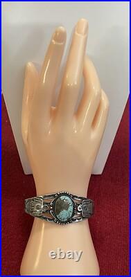 Vintage 1920's Rare Maisels Sterling bracelet Native American Navajo sterling