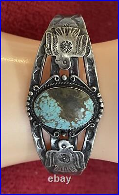 Vintage 1920's Rare Maisels Sterling bracelet Native American Navajo sterling