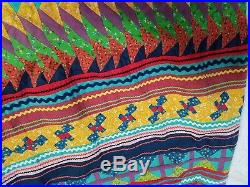 Vintage 1950s Seminole Native American Patchwork Skirt Long Womens Rare
