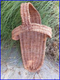 Vintage / Antique Hopi Wicker Full Size Baby Basket Cradleboard Rare2find