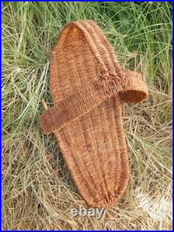 Vintage / Antique Hopi Wicker Full Size Baby Basket Cradleboard Rare2find