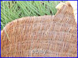 Vintage / Antique Hopi Wicker Full Size Baby Basket Cradleboard Rare2find