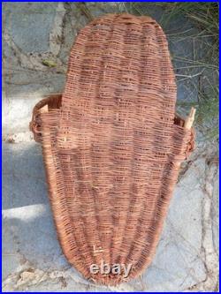 Vintage / Antique Hopi Wicker Full Size Baby Basket Cradleboard Rare2find