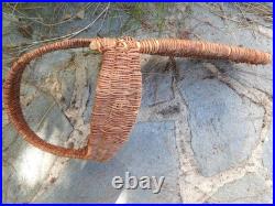 Vintage / Antique Hopi Wicker Full Size Baby Basket Cradleboard Rare2find