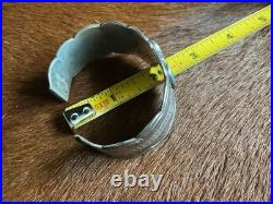 Vintage Fred Peshlakai Cuff! Rare! Wow! Hallmarked, 3 Blue Cabs, Rare! Size 7