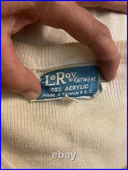 Vintage LeRoy Knitwear Sweater (RARE Native American Casino Theme)