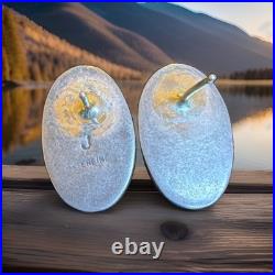 Vintage Native American H craftedJean Dixon Paloma Turquoise Earrings
