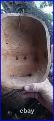 Vintage Native American Nwc Carved Mask Copper Quality Unique Rare