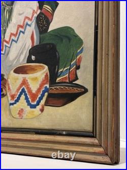 Vintage Native American Print Hemmets Journal 1938 Sweden, Rare Art Decor Gifts