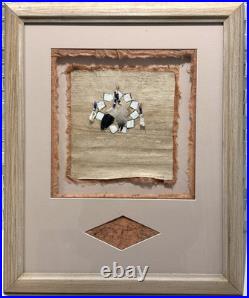 Vintage Native American Warrior Shield Mixed Media, Rare Fine Art Decor Gifts