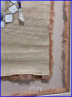 Vintage Native American Warrior Shield Mixed Media, Rare Fine Art Decor Gifts