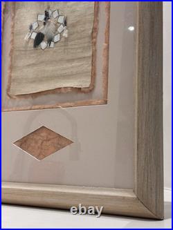 Vintage Native American Warrior Shield Mixed Media, Rare Fine Art Decor Gifts