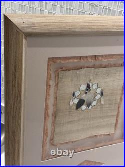 Vintage Native American Warrior Shield Mixed Media, Rare Fine Art Decor Gifts